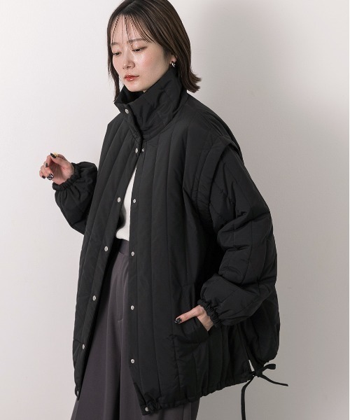 ad thie（アドティエ） ブルゾン アウター マルチウェイ キルティング