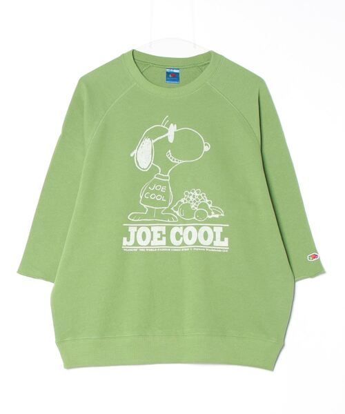 トレーナー スウェット 「FRUIT OF THE LOOM/フルーツオブザルーム」FTL×PEANUTS 7部袖甘編みスエット レディース メンズ FRUIT OF THE LOOM トレーナー スウェット 「FRUIT LOOM