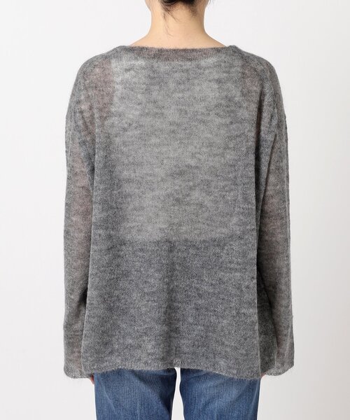 ニット セーター MIXシアーボートニット レディース Spick＆Span ニット セーター 「追加」ルーズモヘヤMIXボート