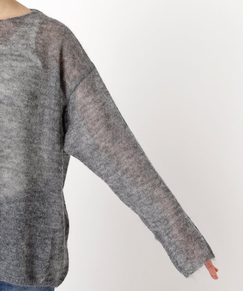 Spick＆Span ニット セーター 「追加」ルーズモヘヤMIXボート
