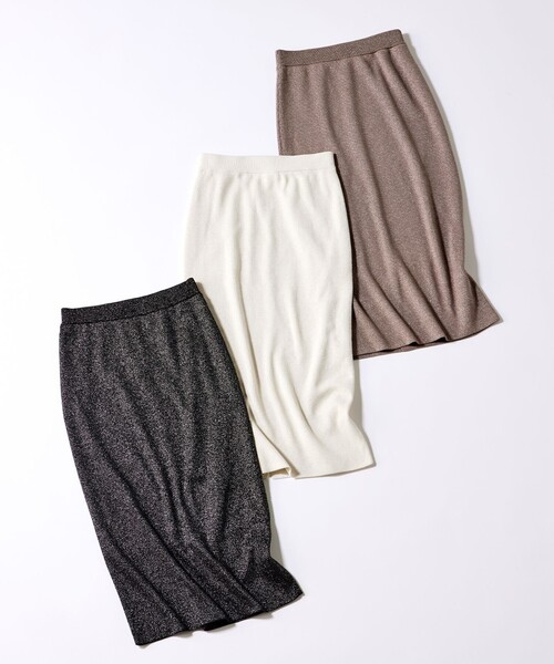 マーク＆ロナ 2024ラメニットスカート マーク＆ロナ 2024ラメニット