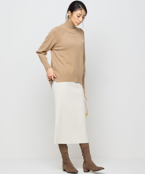 お値下最終価格　新品未使用　2025SS ラメニットナロースカート　ハグオーワー 組曲（KUMIKYOKU） スカート 「Oggiコラボ」きらきらラメニット