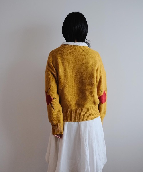 CASA PICONE（カーサピッコーネ） ニット セーター エルボーハート