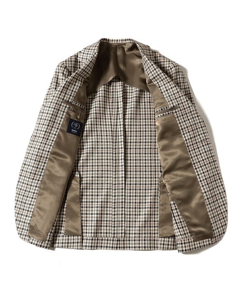 BEAMS F ビームスエフ E.THOMAS チェック ジャケット BEAMS F（ビームスF）NEW EASY コットン タータンチェック