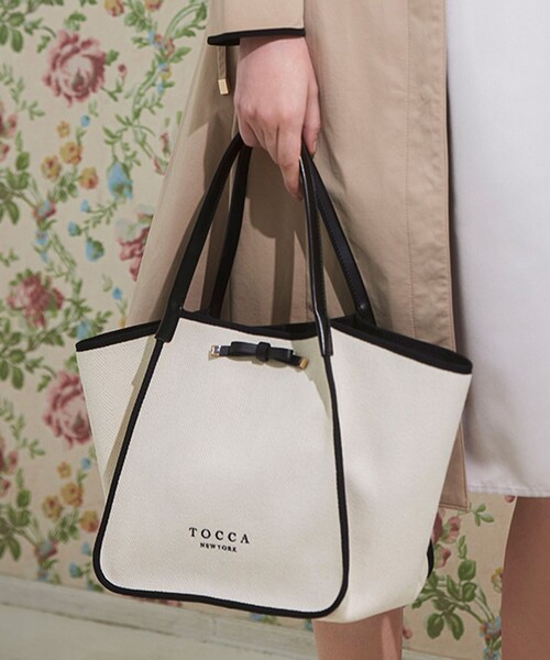 【TOCCA】トッカ　TRIM RIBBON TOTE トートバッグ TRIM RIBBON TOTE トートバッグ （トートバッグ）｜TOCCA