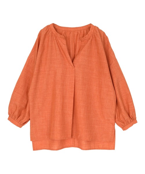 [ur's] 7 минут рукав блуза S orange женский 