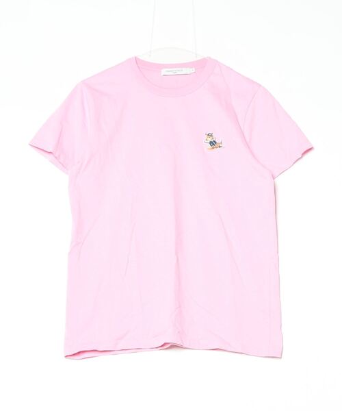 MAISONKITSUNEピンク 半袖 Tシャツ シンプルL MAISON KITSUNE（メゾン キツネ） 半袖Tシャツ M ピンク系その他