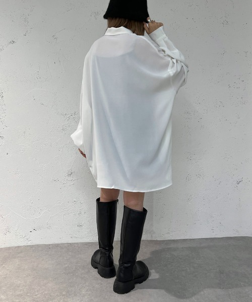 「apres jour mignon」 長袖ブラウス フリー オフホワイト レディース_画像6