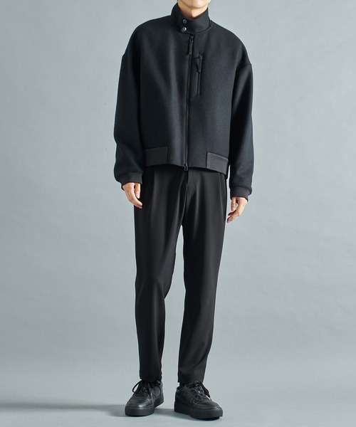 ma1 ma-1 極度に軽くて暖かいブルゾン/RIVER MELTON HARRINGTON JACKET/軽い着心地/2WAY メンズ | STUDIOUS | 16