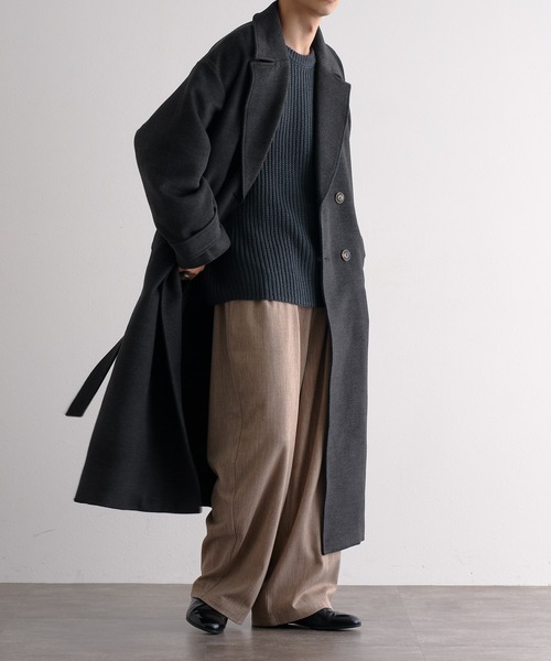 「epnok」 チェスターコート LARGE ブラウン系その他 メンズ_画像6