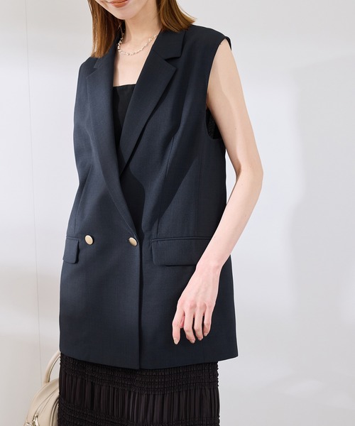 パシオーネ　ROBE　カフネ　ベスト　ジレ　パッシー　レレレ　レレちゃん ROPE' PICNIC（ロペ ピクニック） ベスト ジレ カナパ スリーブレス