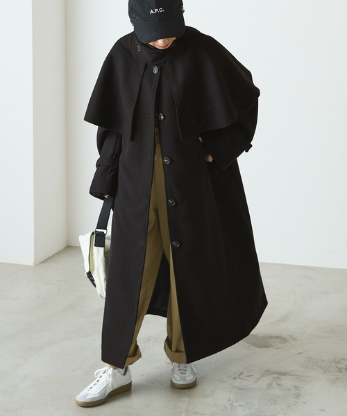 「forksy.」 ステンカラーコート FREE グレイッシュベージュ レディース_画像2