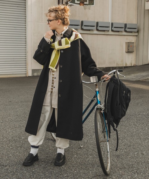 「forksy.」 ステンカラーコート FREE グレイッシュベージュ レディース_画像8