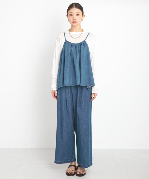 ★美品　URBAN RESEARCH　セットアップ URBAN RESEARCH Sonny Label セットアップ デニムキャミ×パンツ