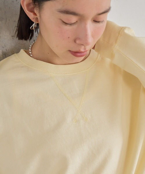 Ameriルーズカットオフプルオーバー新品タグ付き レース使い異素材切替プルオーバー | purple label | axes femme 公式
