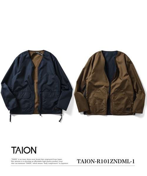 TAION（タイオン） カーディガン 「」「ユニセックス」ノンダウン 
