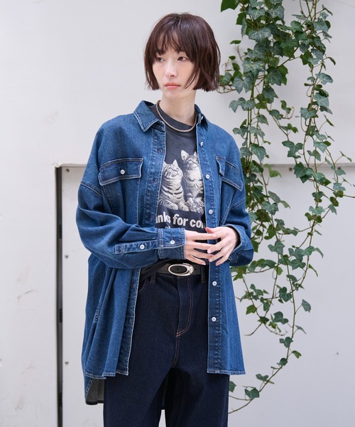 ブラウス シャツ Healthy DENIM / Almond デニムシャツ レディース Healthy denim ブラウス シャツ 「Healthy / ヘルシーデニム