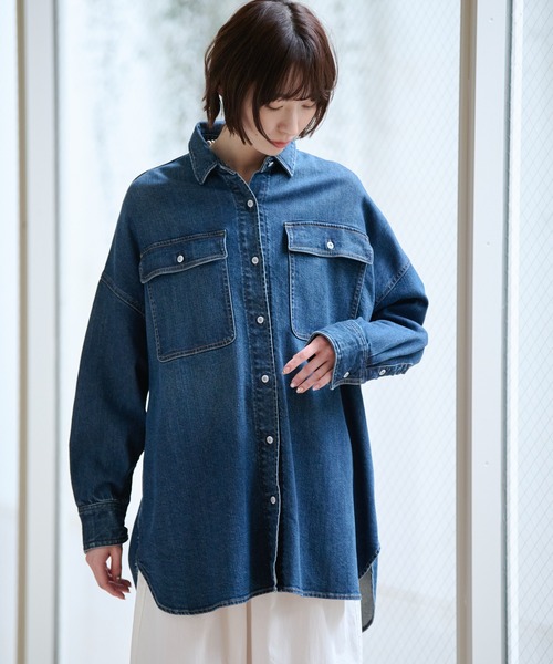 ブラウス シャツ Healthy DENIM / Almond デニムシャツ レディース Healthy denim ブラウス シャツ 「Healthy / ヘルシーデニム