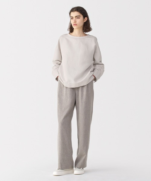 ブラウス シャツ 「MUJI Labo」婦人　リネンシルク長袖ブラウス レディース メンズ