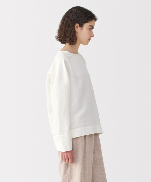 ブラウス シャツ 「MUJI Labo」婦人　リネンシルク長袖ブラウス レディース メンズ MUJI Labo ブラウス シャツ 「MUJI Labo」婦人 リネンシルク長袖