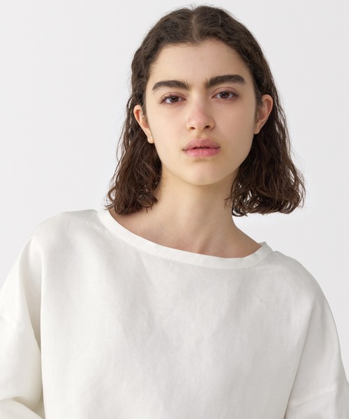 ブラウス シャツ 「MUJI Labo」婦人　リネンシルク長袖ブラウス レディース メンズ MUJI Labo ブラウス シャツ 「MUJI Labo」婦人 リネンシルク長袖