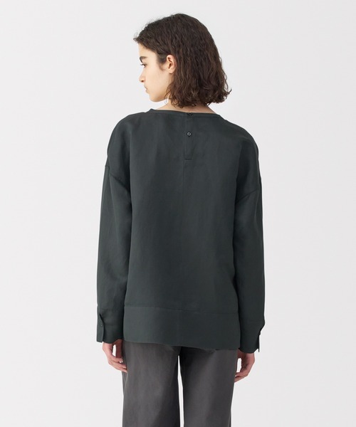 ブラウス シャツ 「MUJI Labo」婦人　リネンシルク長袖ブラウス レディース メンズ MUJI Labo ブラウス シャツ 「MUJI Labo」婦人 リネンシルク長袖