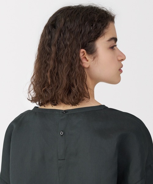 ブラウス シャツ 「MUJI Labo」婦人　リネンシルク長袖ブラウス レディース メンズ MUJI Labo ブラウス シャツ 「MUJI Labo」婦人 リネンシルク長袖