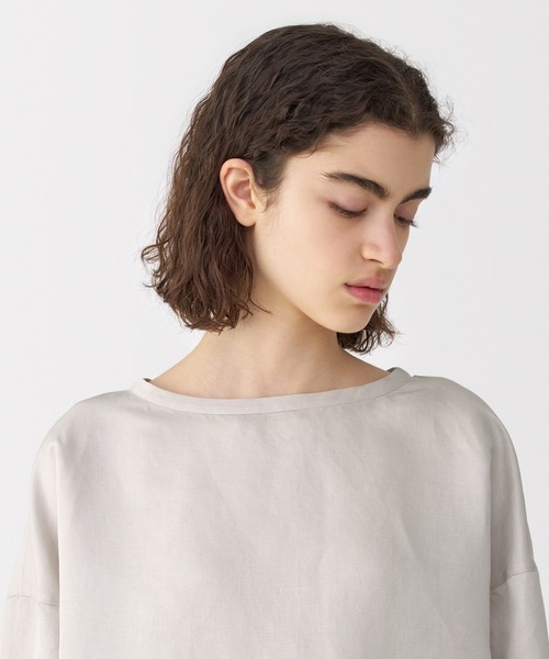 ブラウス シャツ 「MUJI Labo」婦人　リネンシルクノースリーブシャツ レディース メンズ MUJI Labo ブラウス シャツ 「MUJI Labo」婦人 リネンシルク長袖