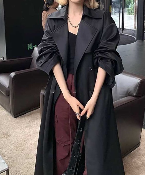 ブラック トレンチコート コート【SUPPORT SURFACE】|ネミカ | レリアン公式オンラインストア