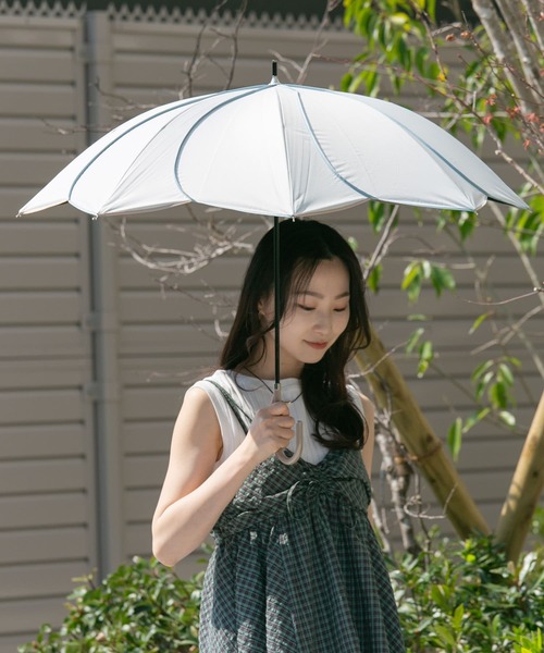 日傘 傘 because　晴雨兼用パイピングフラワー レディース | SMELLY | 03