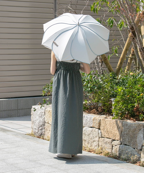 日傘 傘 because　晴雨兼用パイピングフラワー レディース | SMELLY | 04