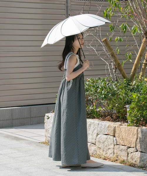 日傘 傘 because　晴雨兼用パイピングフラワー レディース | SMELLY | 06