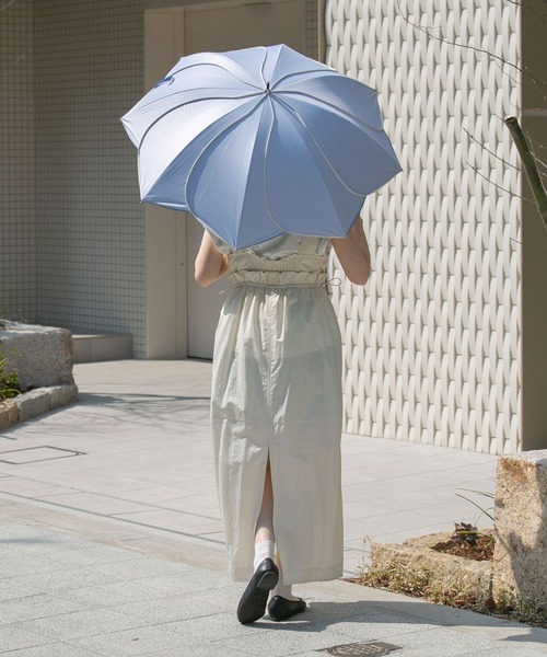 日傘 傘 because　晴雨兼用パイピングフラワー レディース | SMELLY | 11