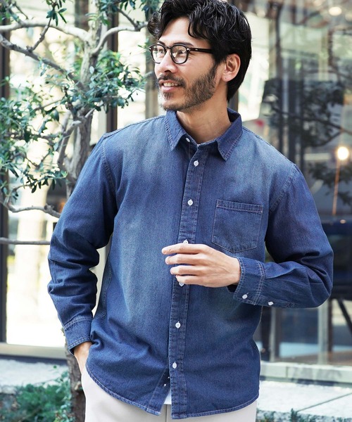 JIGGYS SHOP（ジギーズショップ） シャツ 6.5オンス 長袖 デニムシャツ