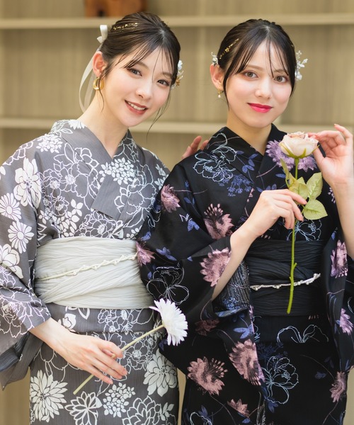 CELEN ゆかた 浴衣 「下駄付き兵児帯ゆかた5点セット」浴衣・兵児帯