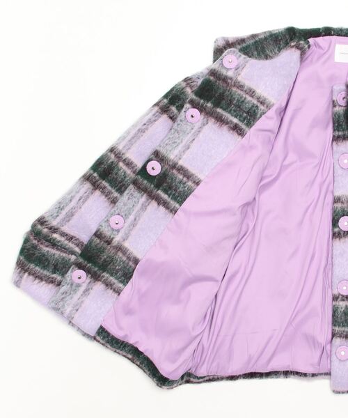 「CAROLINA GLASER」 ジャケット ONE SIZE ラベンダー レディース_画像3