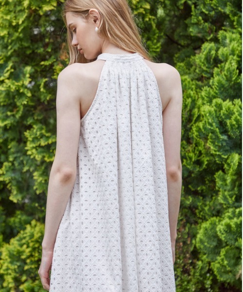 ERADIE（エラディエ） ワンピース Cotton lace halterneck one-piece