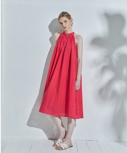 ERADIE（エラディエ） ワンピース Cotton lace halterneck one-piece