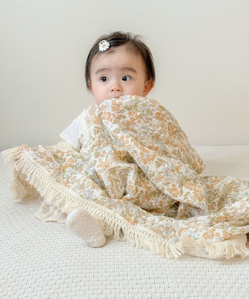 ベビー 大判 タオルケット ガーゼタオル おくるみ　ベビー バスタオル 掛け布団　「フリンジ」 | SweetMommy(授乳服&マタニティ) | 10