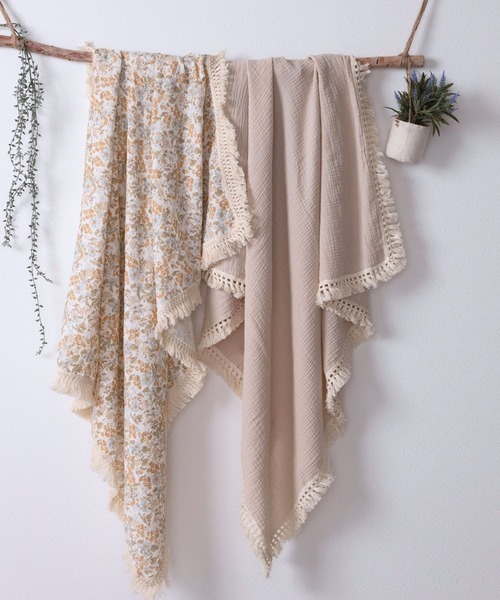 ベビー 大判 タオルケット ガーゼタオル おくるみ　ベビー バスタオル 掛け布団　「フリンジ」 | SweetMommy(授乳服&マタニティ) | 11