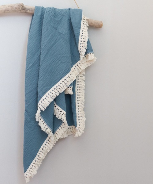 ベビー 大判 タオルケット ガーゼタオル おくるみ　ベビー バスタオル 掛け布団　「フリンジ」 | SweetMommy(授乳服&マタニティ) | 20