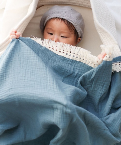 ベビー 大判 タオルケット ガーゼタオル おくるみ　ベビー バスタオル 掛け布団　「フリンジ」 | SweetMommy(授乳服&マタニティ) | 21