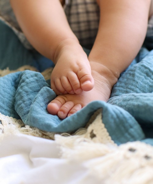 ベビー 大判 タオルケット ガーゼタオル おくるみ　ベビー バスタオル 掛け布団　「フリンジ」 | SweetMommy(授乳服&マタニティ) | 23