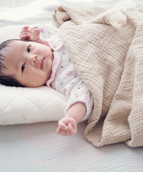 ベビー 大判 タオルケット ガーゼタオル おくるみ　ベビー バスタオル 掛け布団　「フリンジ」 | SweetMommy(授乳服&マタニティ) | 26