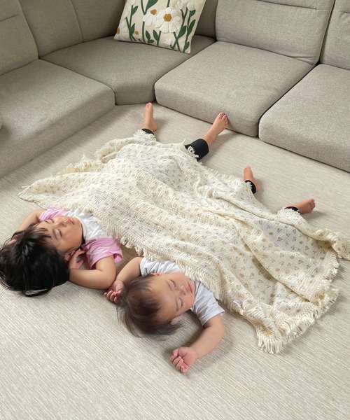 ベビー 大判 タオルケット ガーゼタオル おくるみ　ベビー バスタオル 掛け布団　「フリンジ」 | SweetMommy(授乳服&マタニティ) | 28
