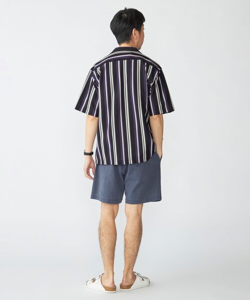 SHIPS（シップス） シャツ SHIPS: ハニカム ストライプ ショート 