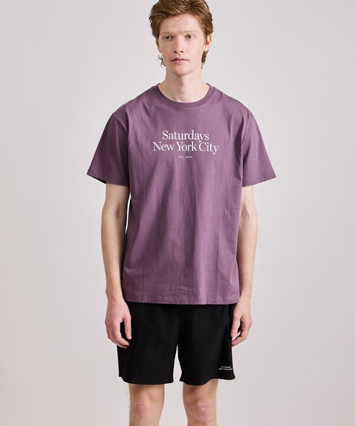 Saturdays New York City ショートパンツ パープル Saturdays NYC（サタデーズ ニューヨークシティ） パンツ Timothy