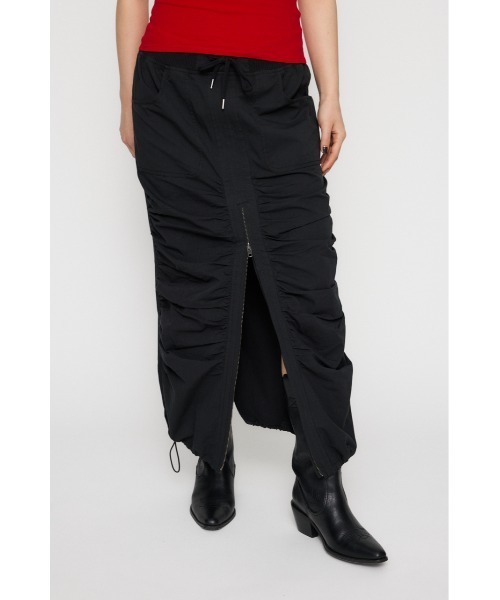 LAGUA GEM スカート COTTON SHIRRING ロングスカート : ZOZOTOWN