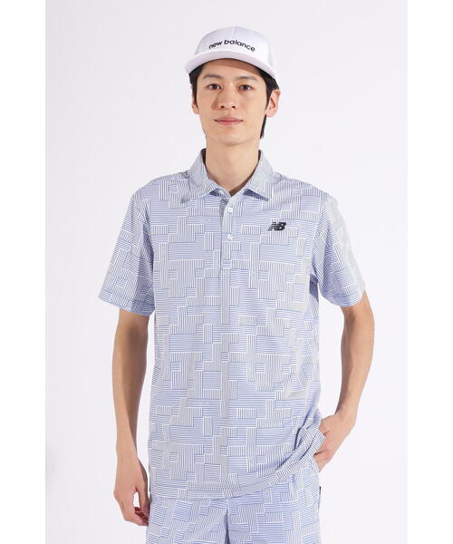 NEW BALANCE GOLF メンズ　半袖モックネックシャツ　2点 New Balance Golf ニューバランス ゴルフ スクエアリバース 半袖