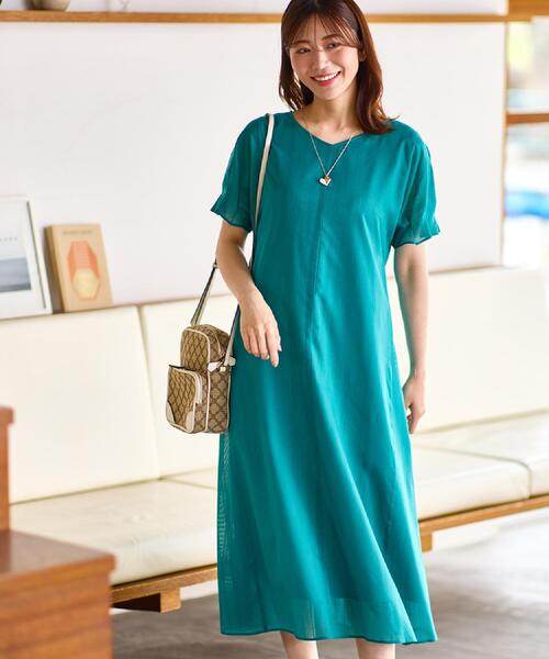 Reflect ワンピース　SALE 価格 Reflect ワンピース 「夏SALE／一枚で決まる／手洗い可」シアー